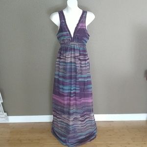 Purple Blue Maxi Dress